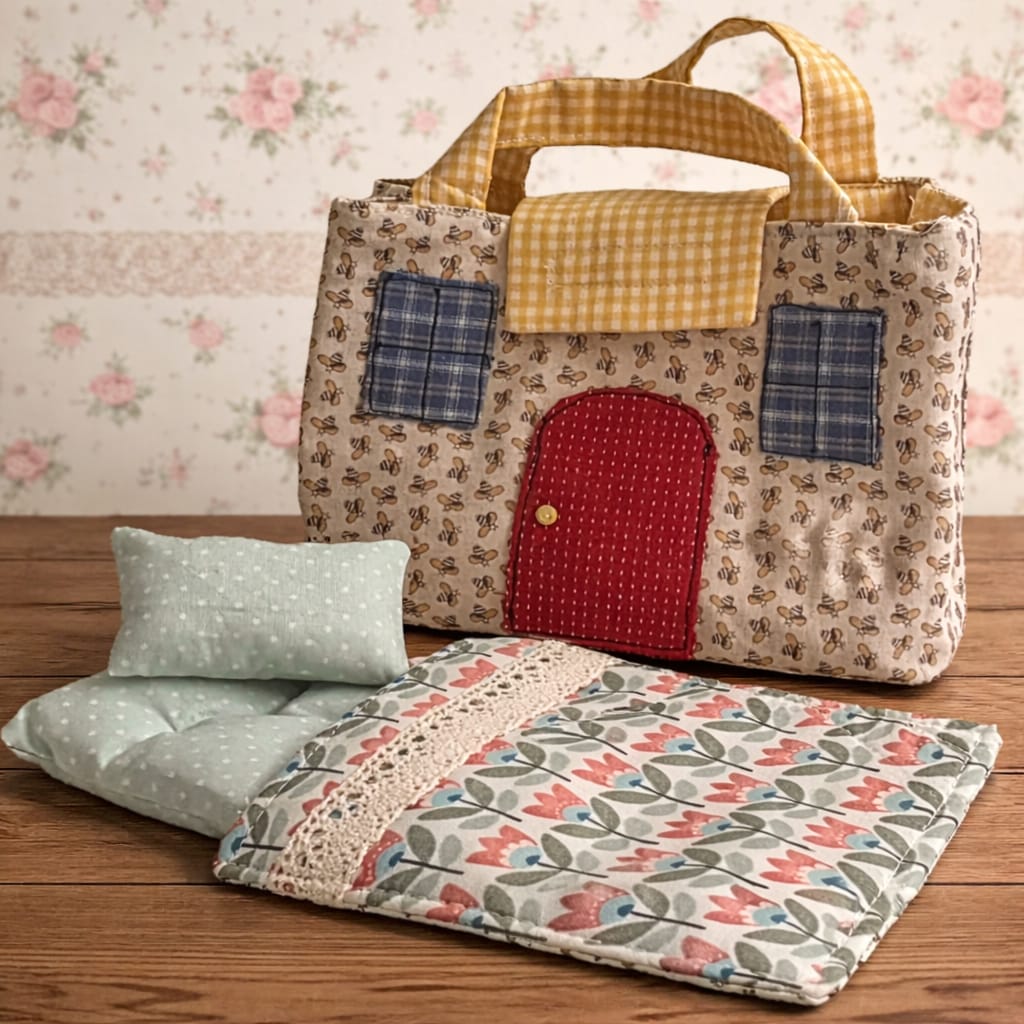 Bolso para muñecas hecho a mano con encanto artesanal