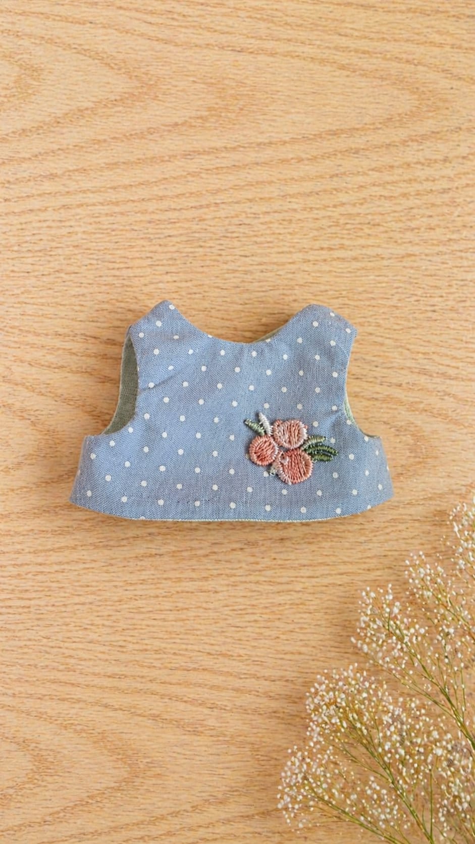 camiseta reversible para muñecas Fiori